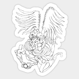 Angel with sphere Sticker